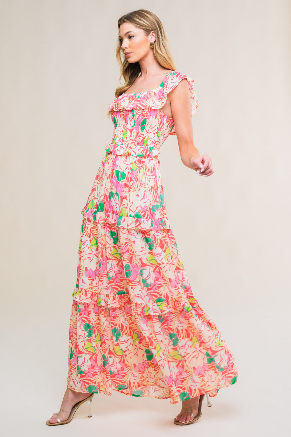 VESTIDO MIDI TEJIDO DE ENCANTO RELAJADO