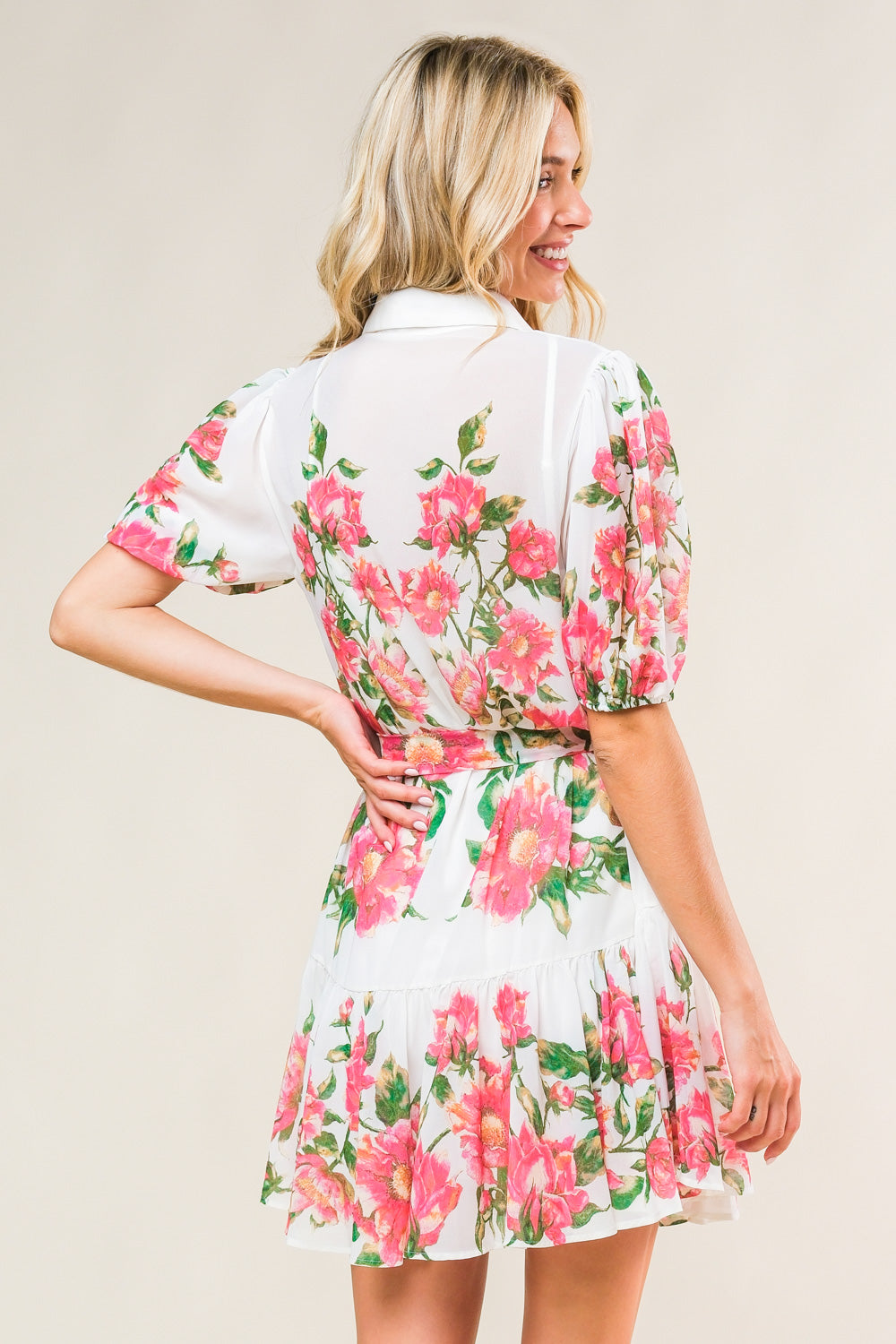 FEEL THE BEAT WOVEN MINI DRESS - MaraFormigone