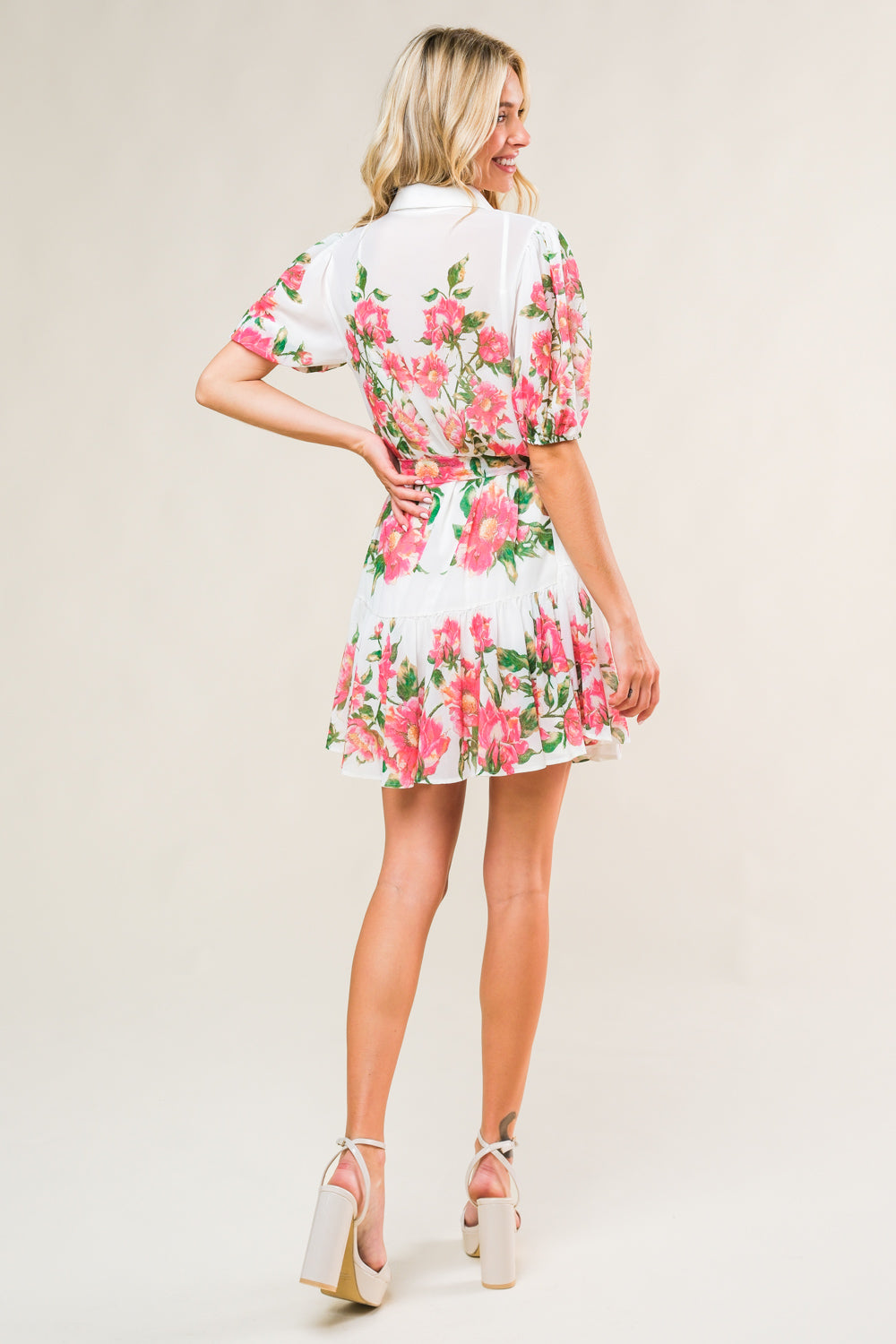 FEEL THE BEAT WOVEN MINI DRESS - MaraFormigone