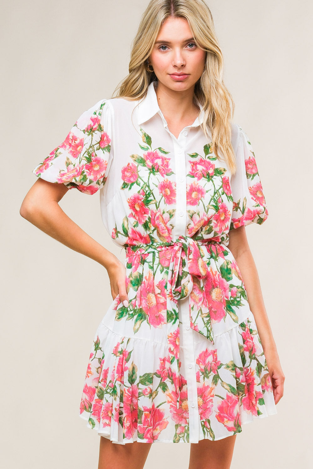 FEEL THE BEAT WOVEN MINI DRESS - MaraFormigone