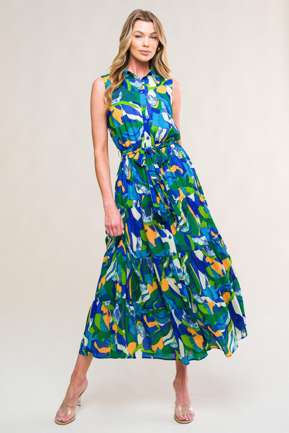 PRISTINE CHICNESS WOVEN MIDI DRESS - MaraFormigone