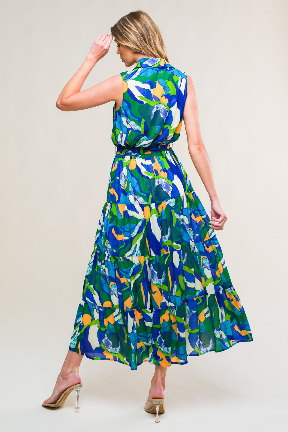 PRISTINE CHICNESS WOVEN MIDI DRESS - MaraFormigone