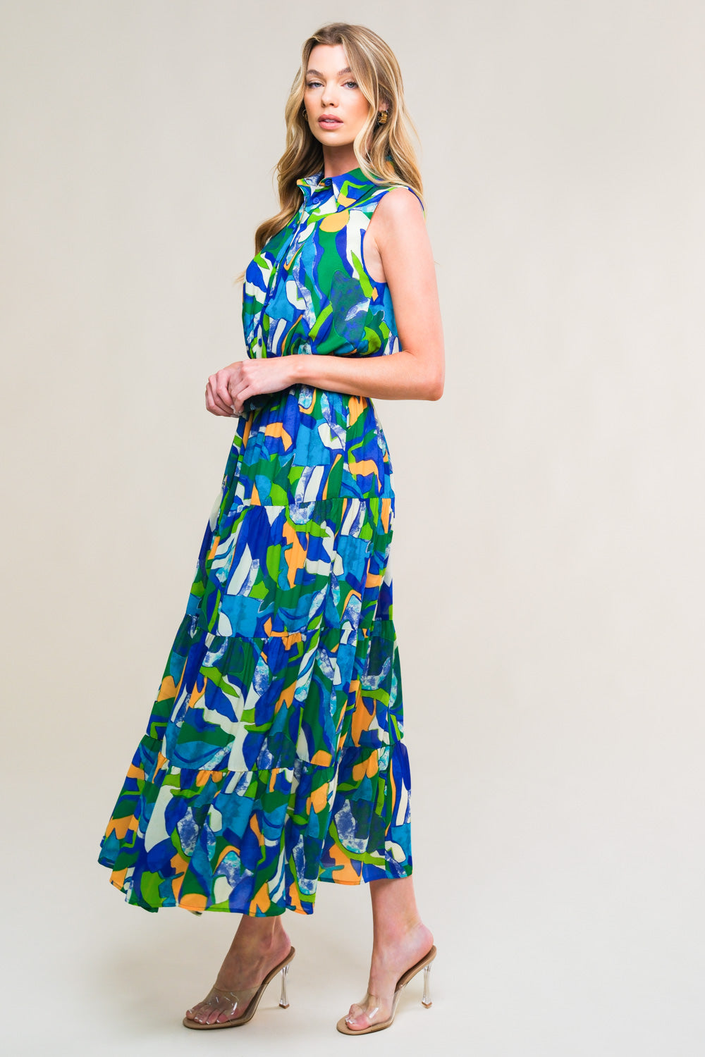 PRISTINE CHICNESS WOVEN MIDI DRESS - MaraFormigone