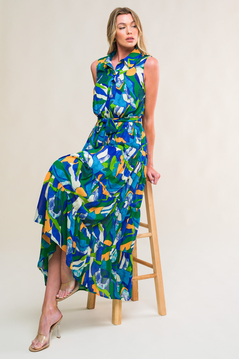 PRISTINE CHICNESS WOVEN MIDI DRESS - MaraFormigone