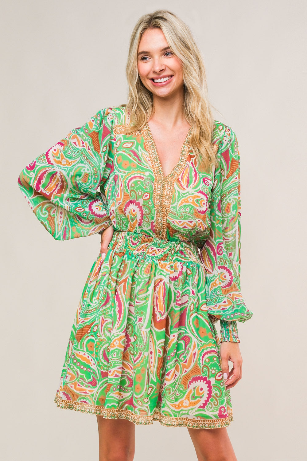 VESTIDO MINI TEJIDO "TIEMPO JUNTOS"