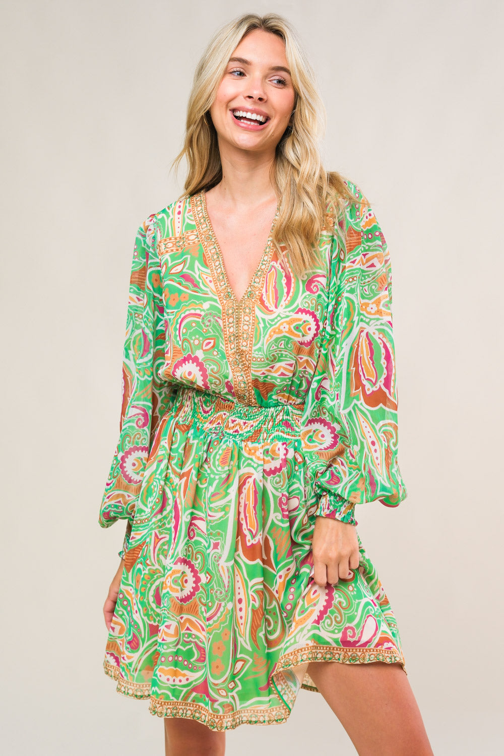 VESTIDO MINI TEJIDO "TIEMPO JUNTOS"