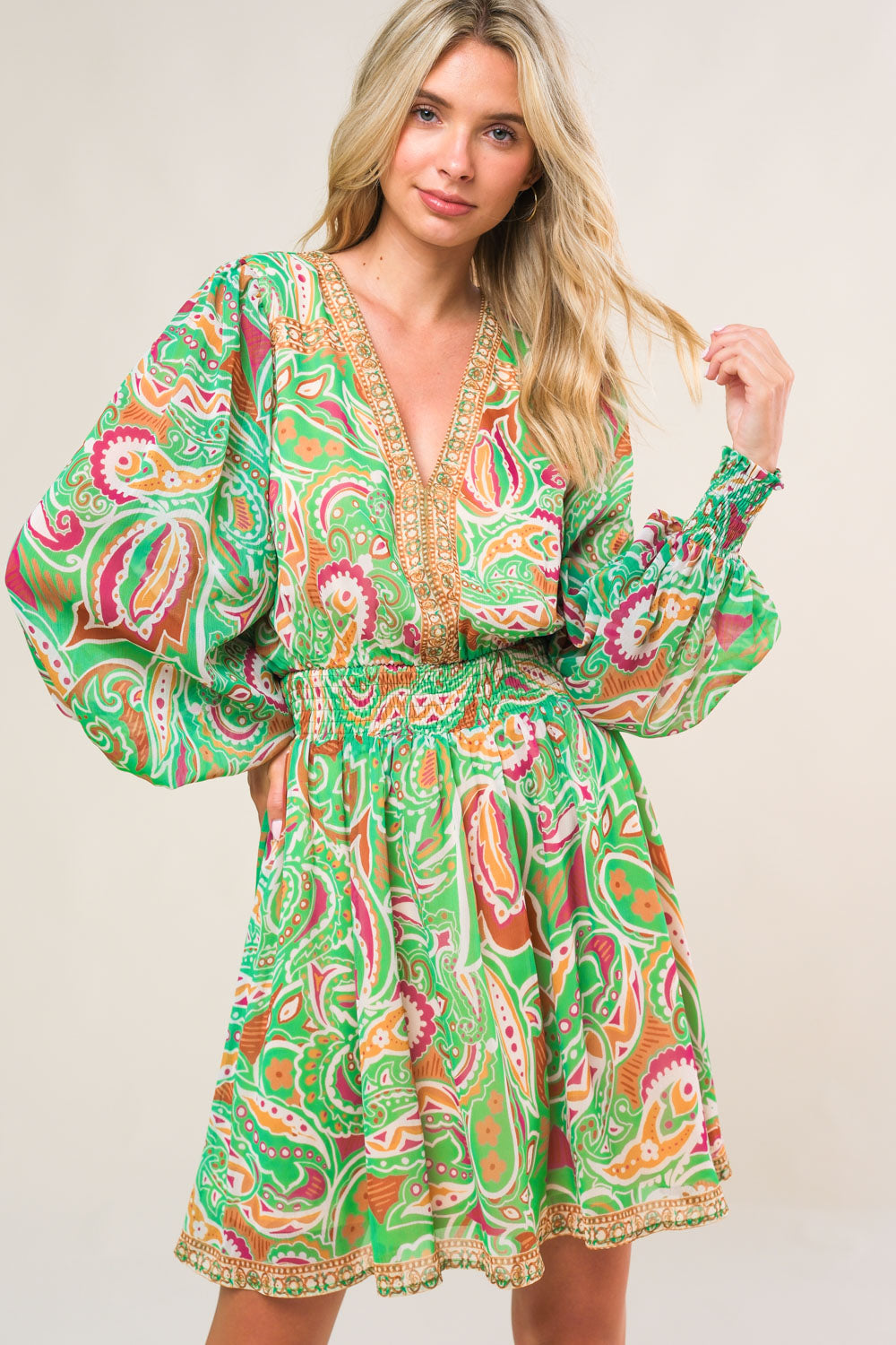 VESTIDO MINI TEJIDO "TIEMPO JUNTOS"