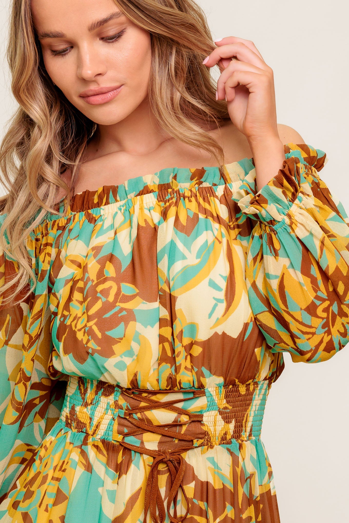 Vestido midi tejido Thena Secret Garden