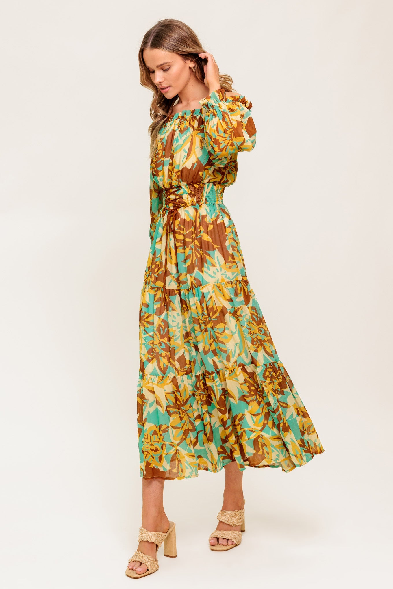 Vestido midi tejido Thena Secret Garden