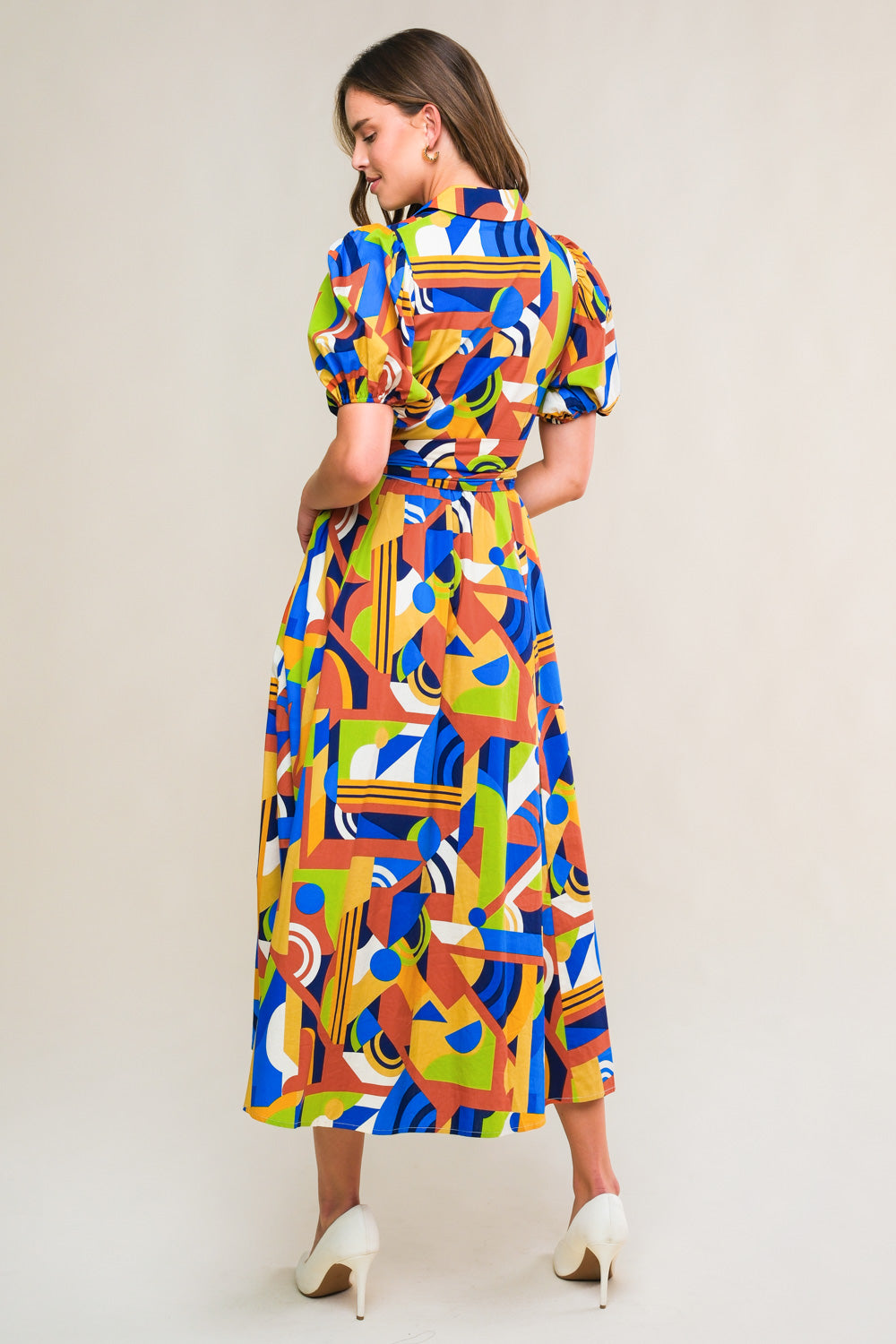 SATURDAY FEELINGS WOVEN MIDI DRESS - MaraFormigone