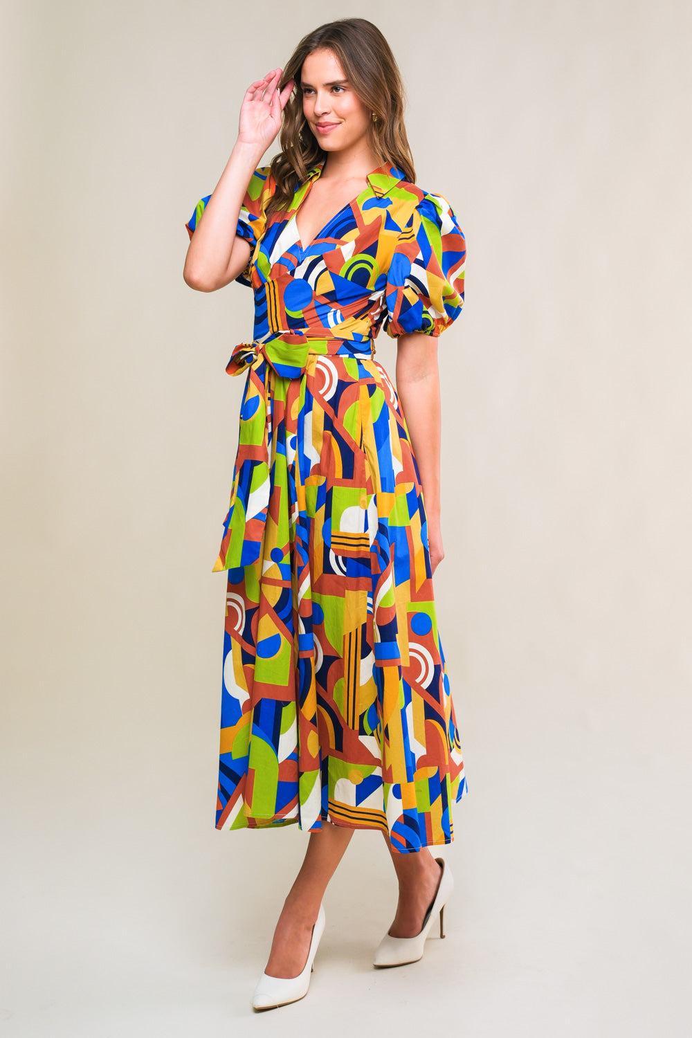 SATURDAY FEELINGS WOVEN MIDI DRESS - MaraFormigone