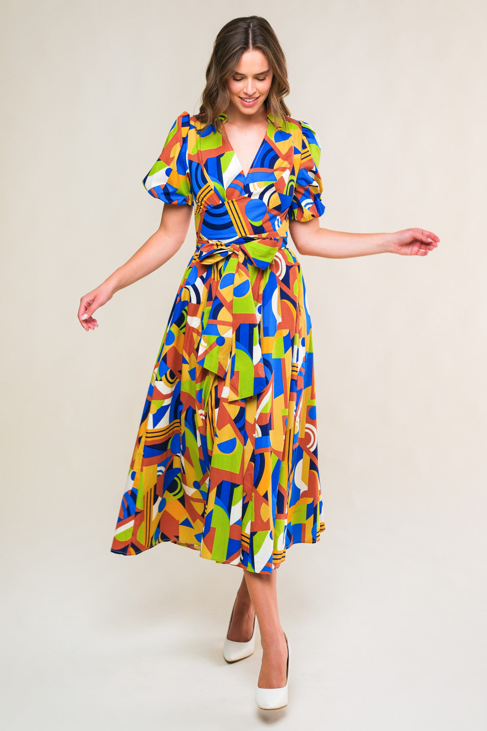 SATURDAY FEELINGS WOVEN MIDI DRESS - MaraFormigone