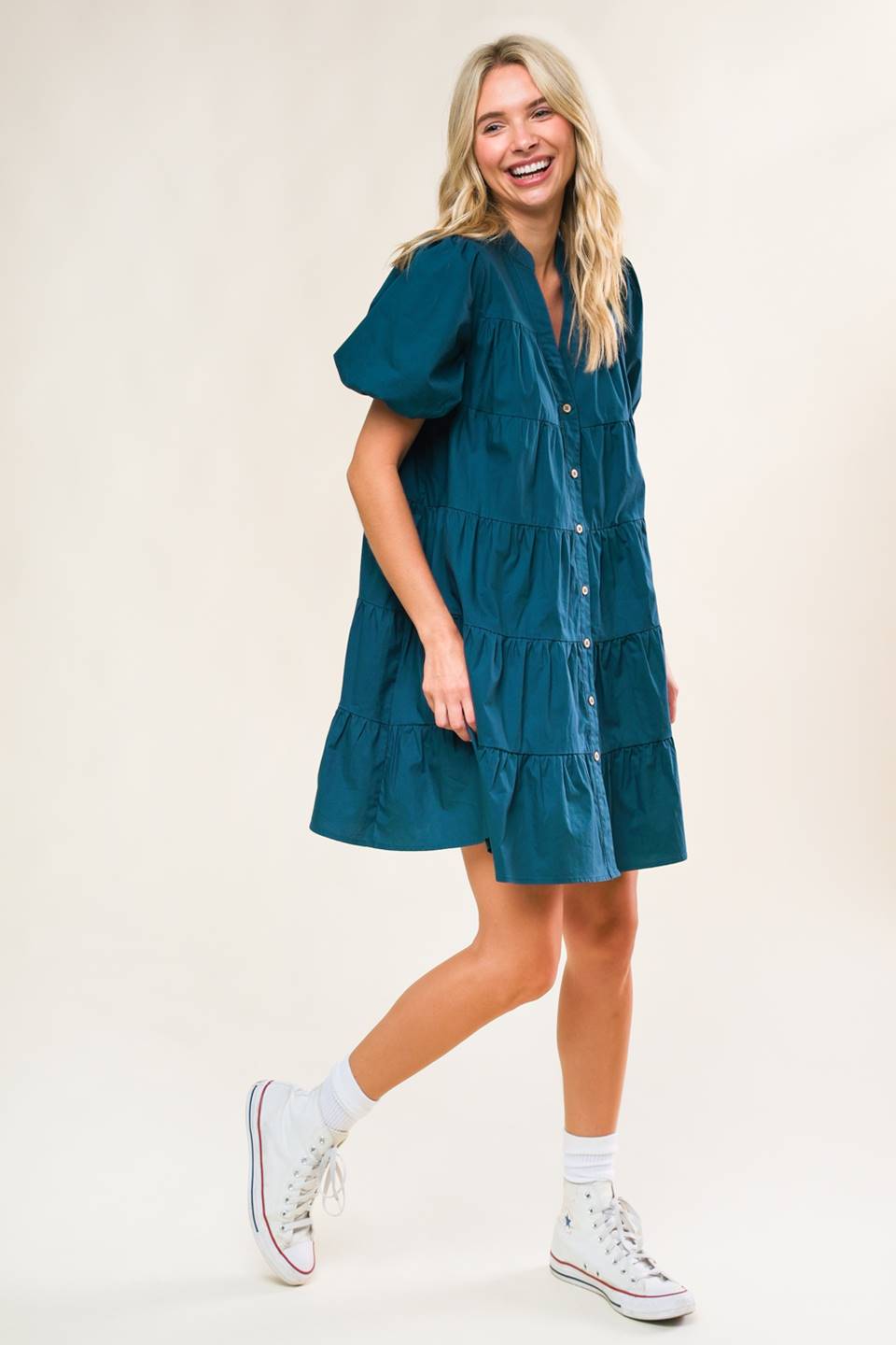 Vestido curto trançado Miss American Pie