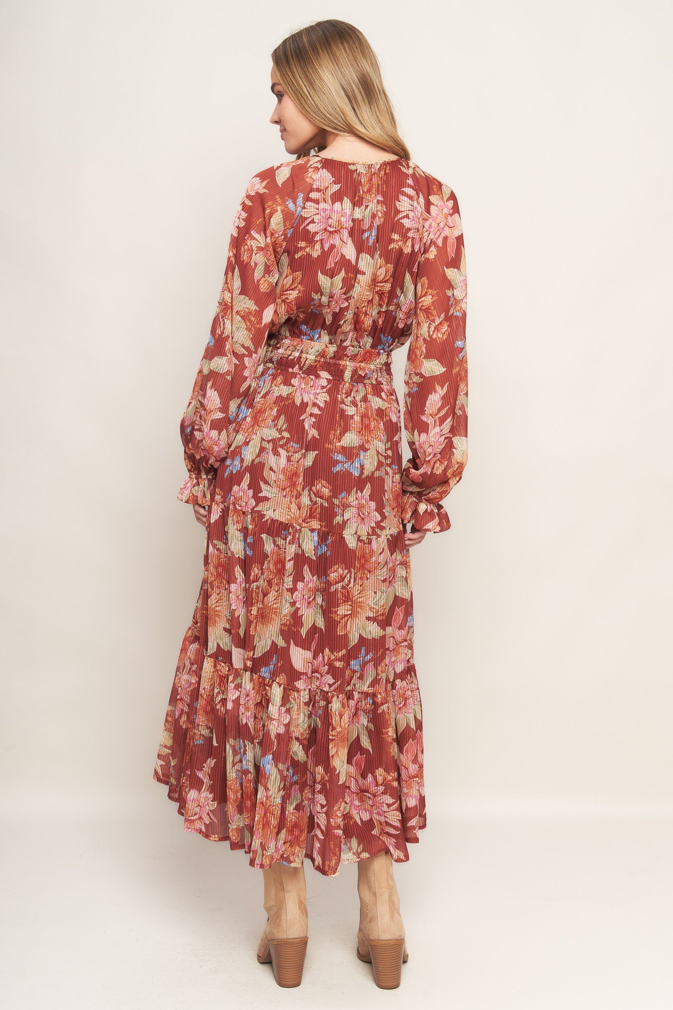 FOREST PARK WOVEN MIDI DRESS - MaraFormigone