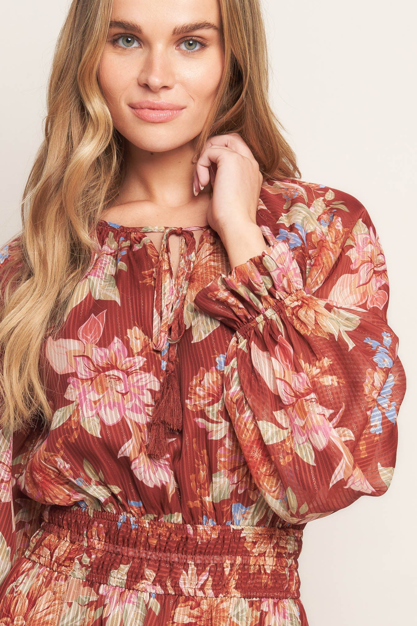 FOREST PARK WOVEN MIDI DRESS - MaraFormigone