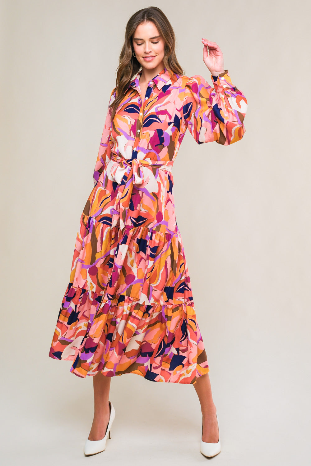 ROSEWOOD ROMANCE WOVEN MIDI DRESS - MaraFormigone