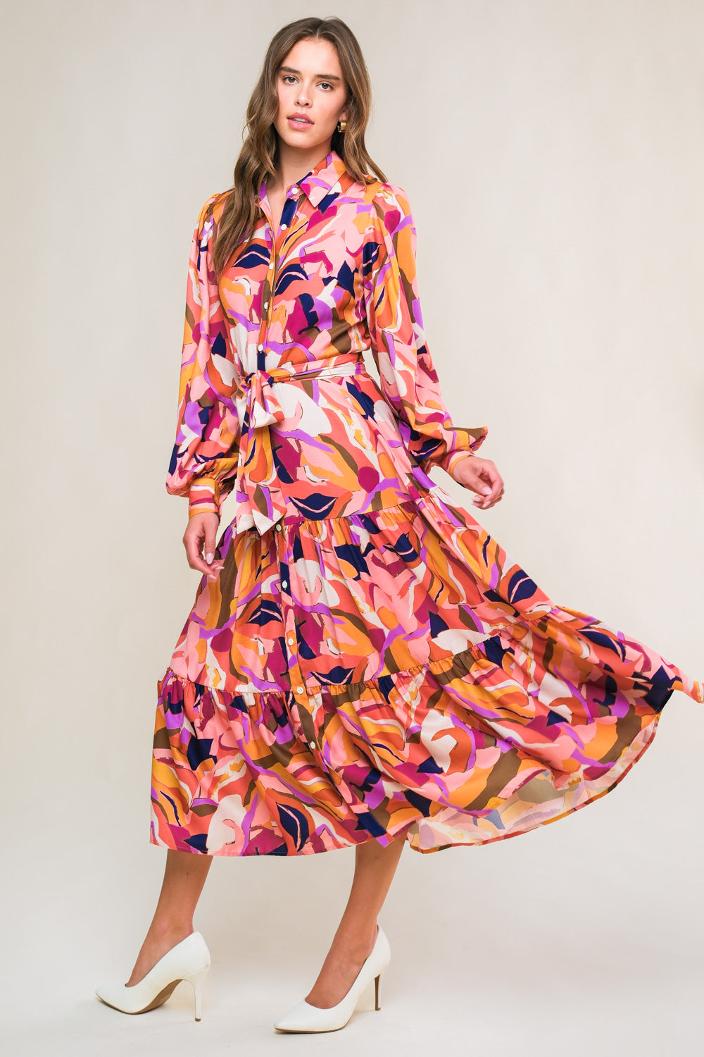 ROSEWOOD ROMANCE WOVEN MIDI DRESS - MaraFormigone