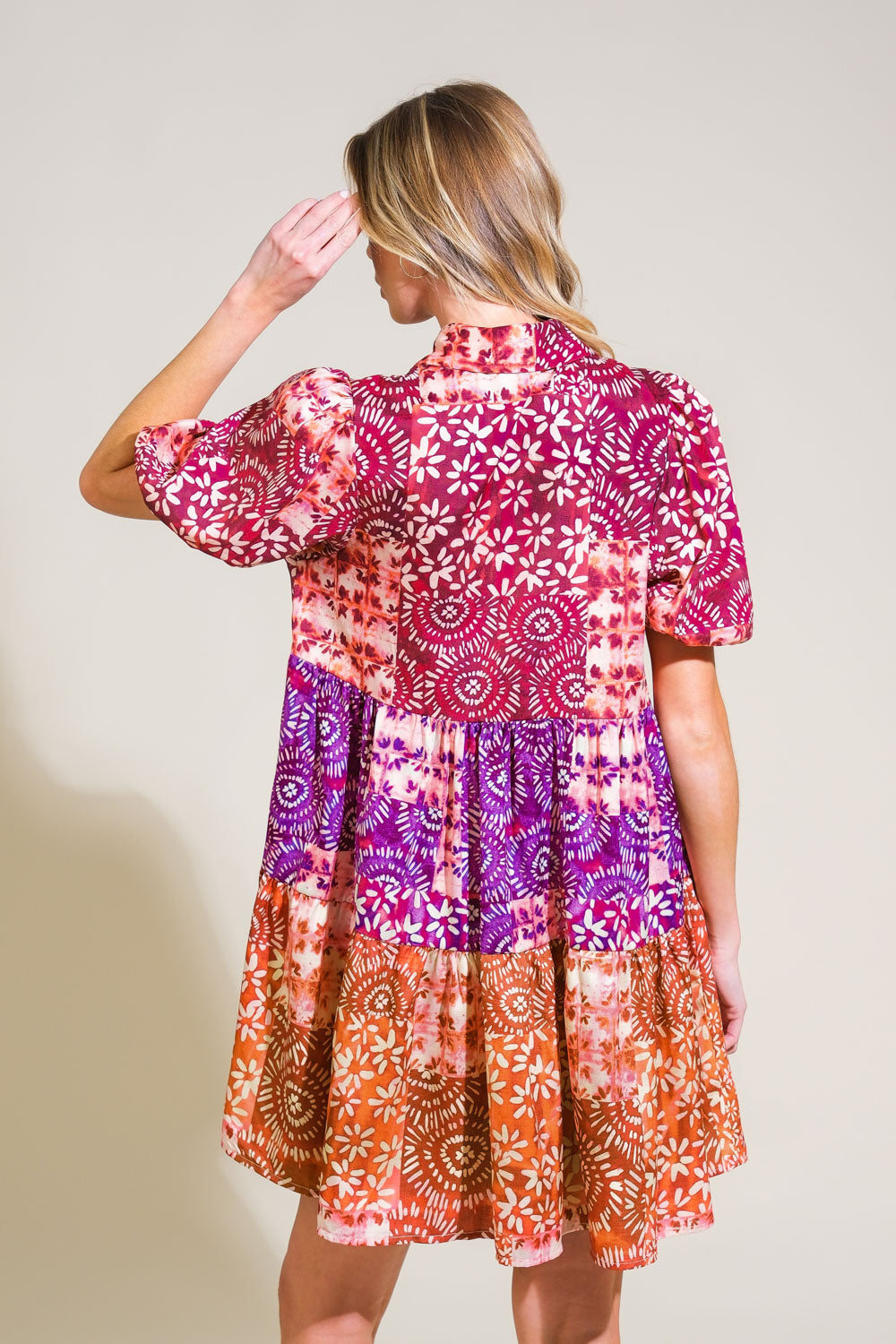 KEEP IT INTERESTING WOVEN MINI DRESS - MaraFormigone