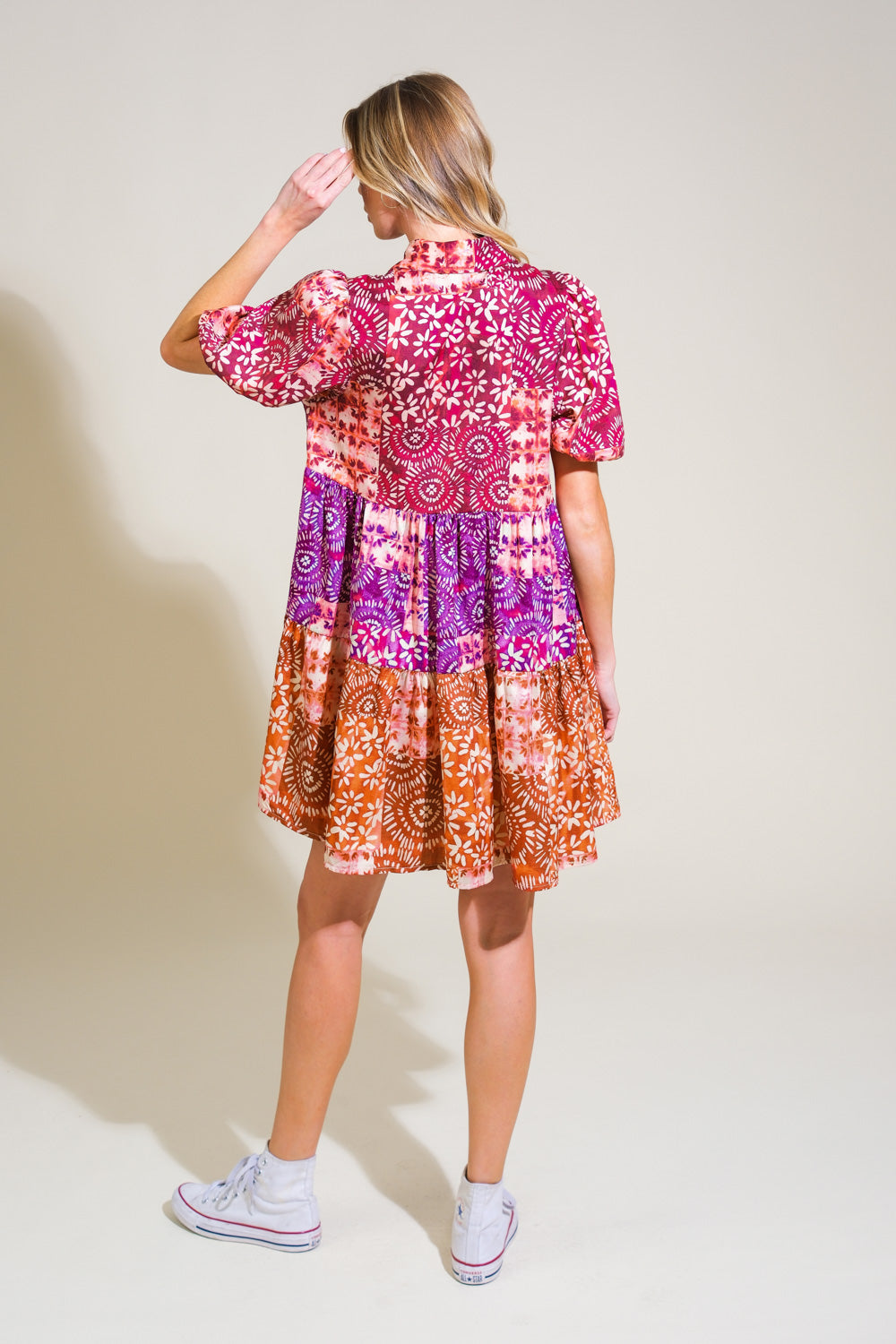 KEEP IT INTERESTING WOVEN MINI DRESS - MaraFormigone