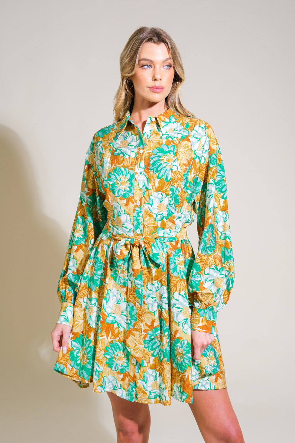 ENCHANTED TO MEET YOU WOVEN MINI DRESS - MaraFormigone