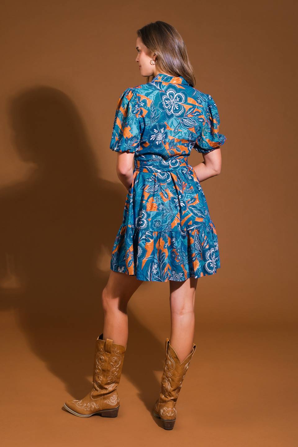 VESTIDO MINI TEJIDO PARA NIÑA DE LAS FLORES