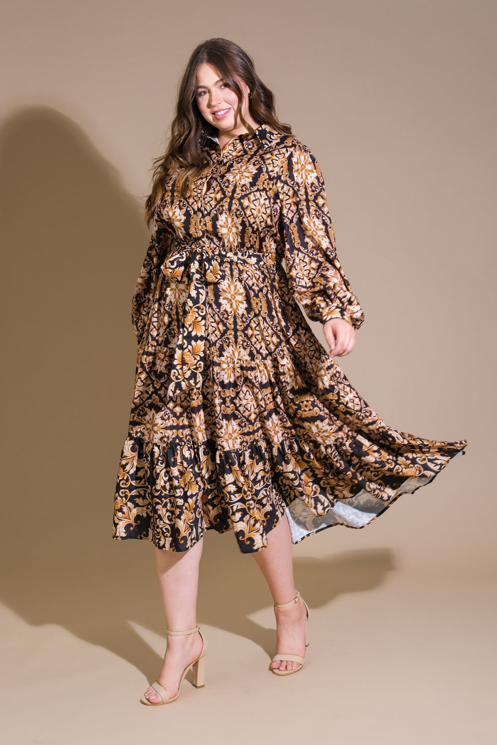 VESTIDO MIDI CELESTIAL BEAUTY TECIDO