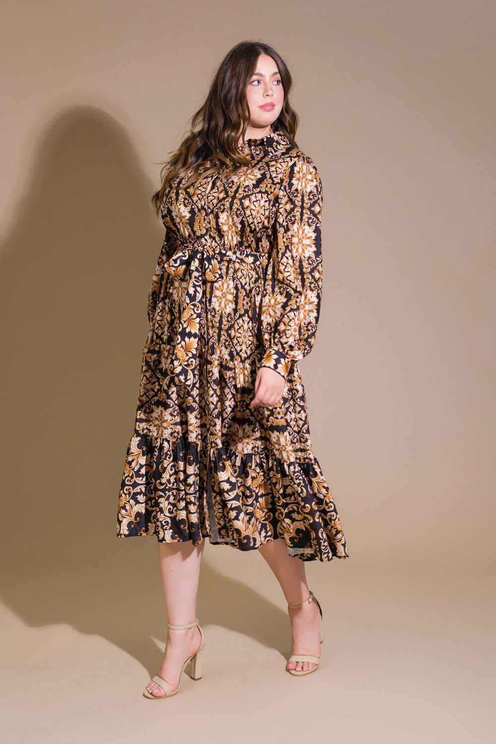 VESTIDO MIDI CELESTIAL BEAUTY TECIDO