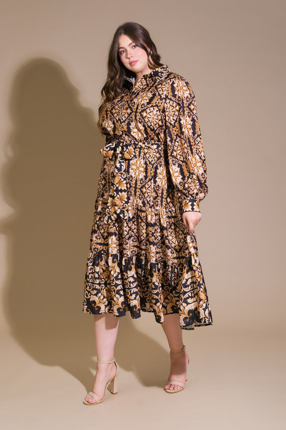 VESTIDO MIDI CELESTIAL BEAUTY TECIDO