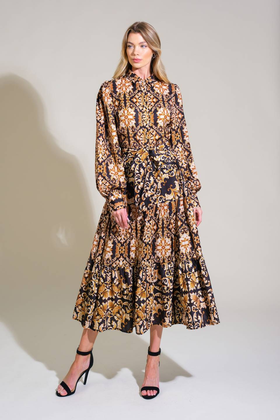 VESTIDO MIDI CELESTIAL BEAUTY TECIDO