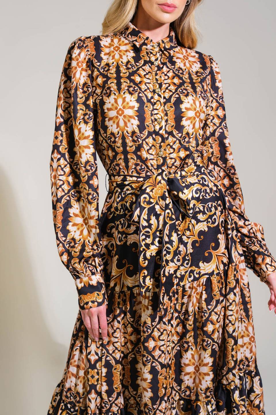 VESTIDO MIDI CELESTIAL BEAUTY TECIDO