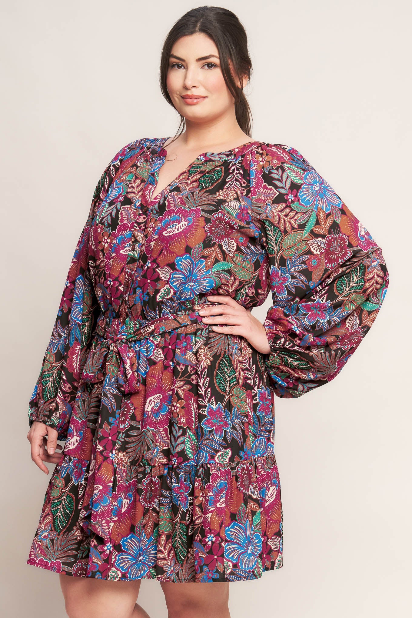 VESTIDO MINI TEJIDO FLORAL BLISS