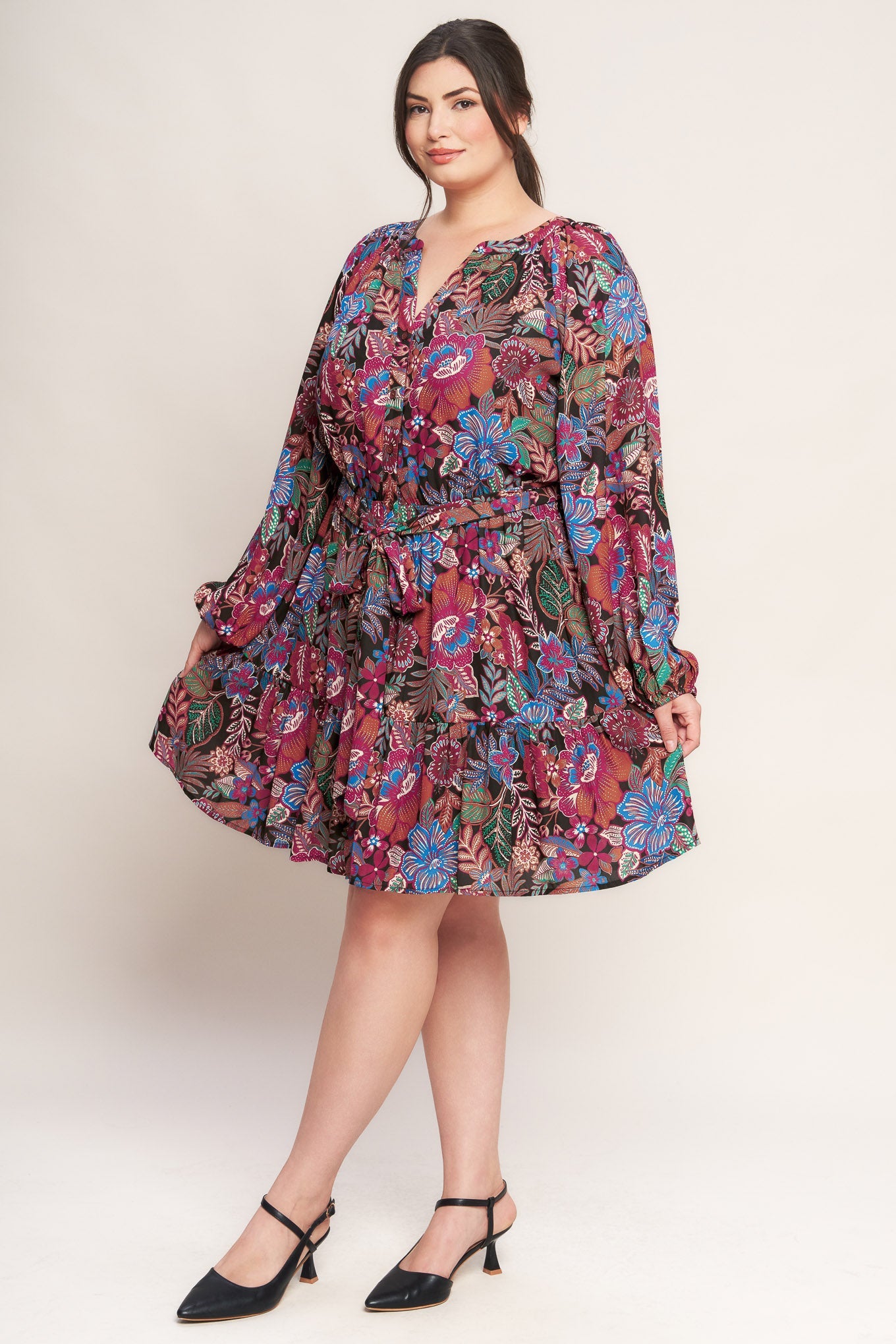 VESTIDO MINI TEJIDO FLORAL BLISS