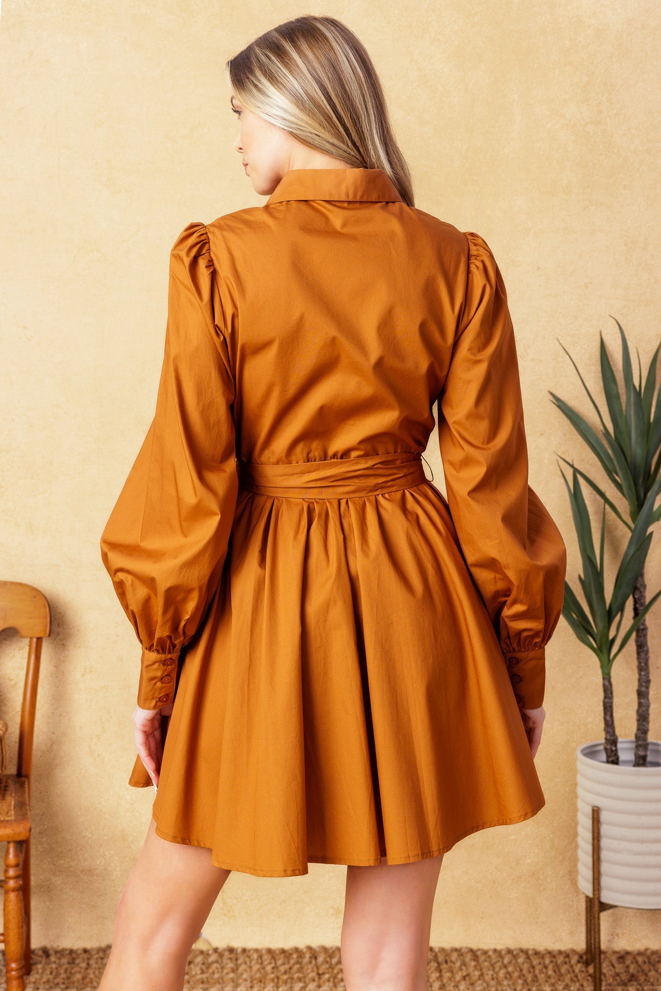 EATONS NECK WOVEN MINI DRESS - MaraFormigone