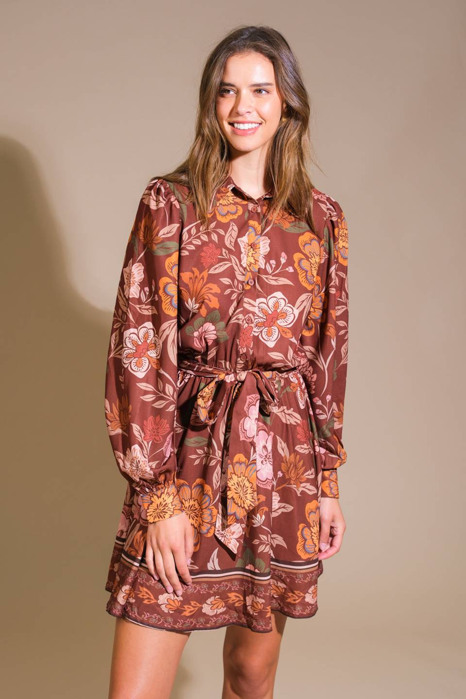 VESTIDO MINI DE TECIDO DESERT DAWN