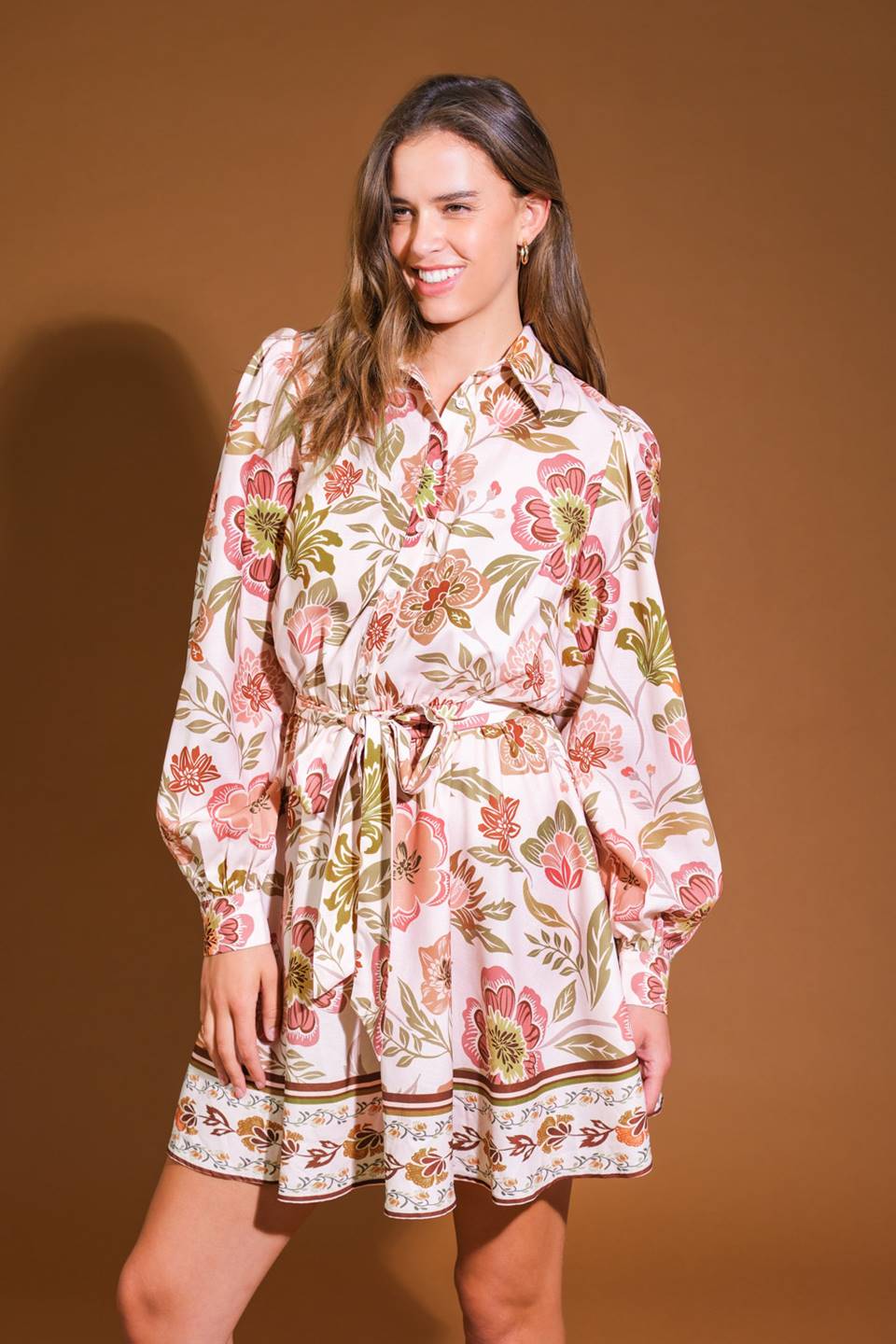 VESTIDO MINI DE TECIDO DESERT DAWN