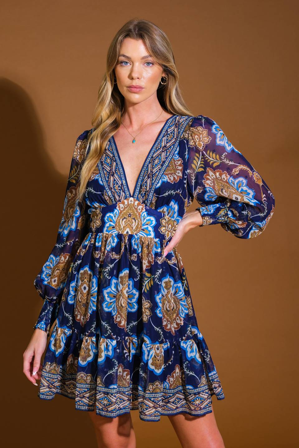 SO DELIGHTED WOVEN MINI DRESS - MaraFormigone