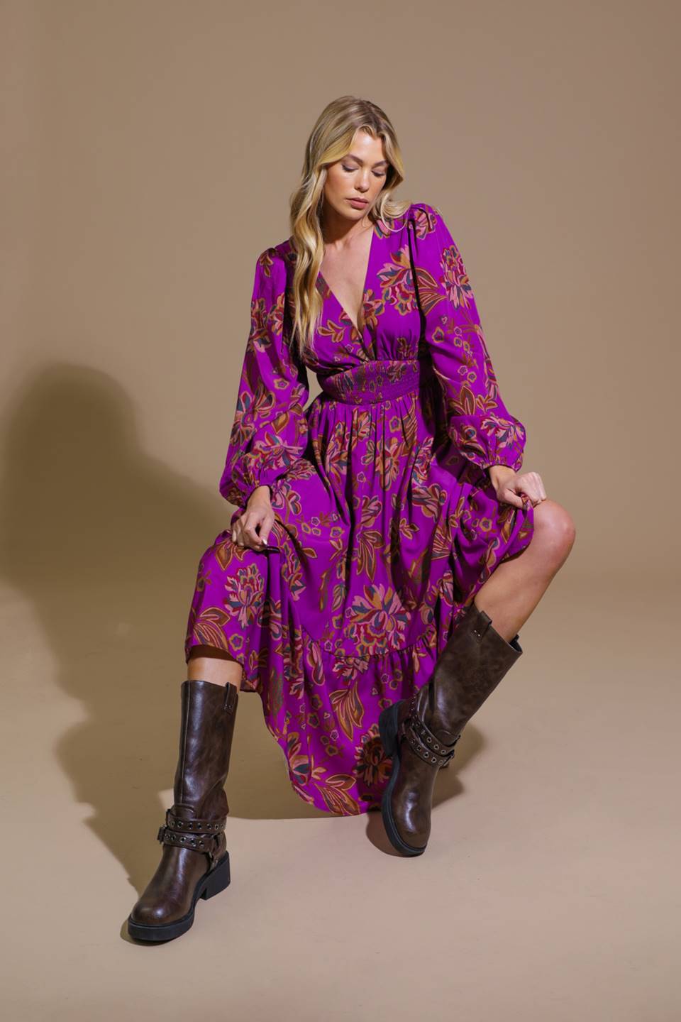 ELEGANTLY ELEVATED WOVEN MIDI DRESS - MaraFormigone