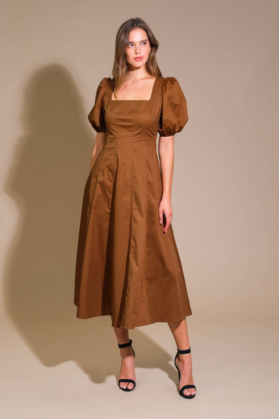 VESTIDO MIDI TECIDO COLORS OF MY HEART