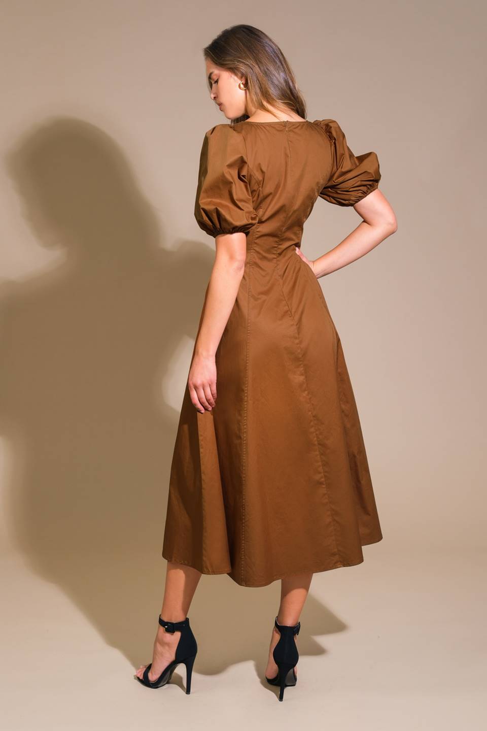 VESTIDO MIDI TECIDO COLORS OF MY HEART