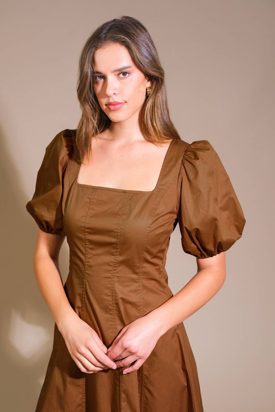 VESTIDO MIDI TECIDO COLORS OF MY HEART