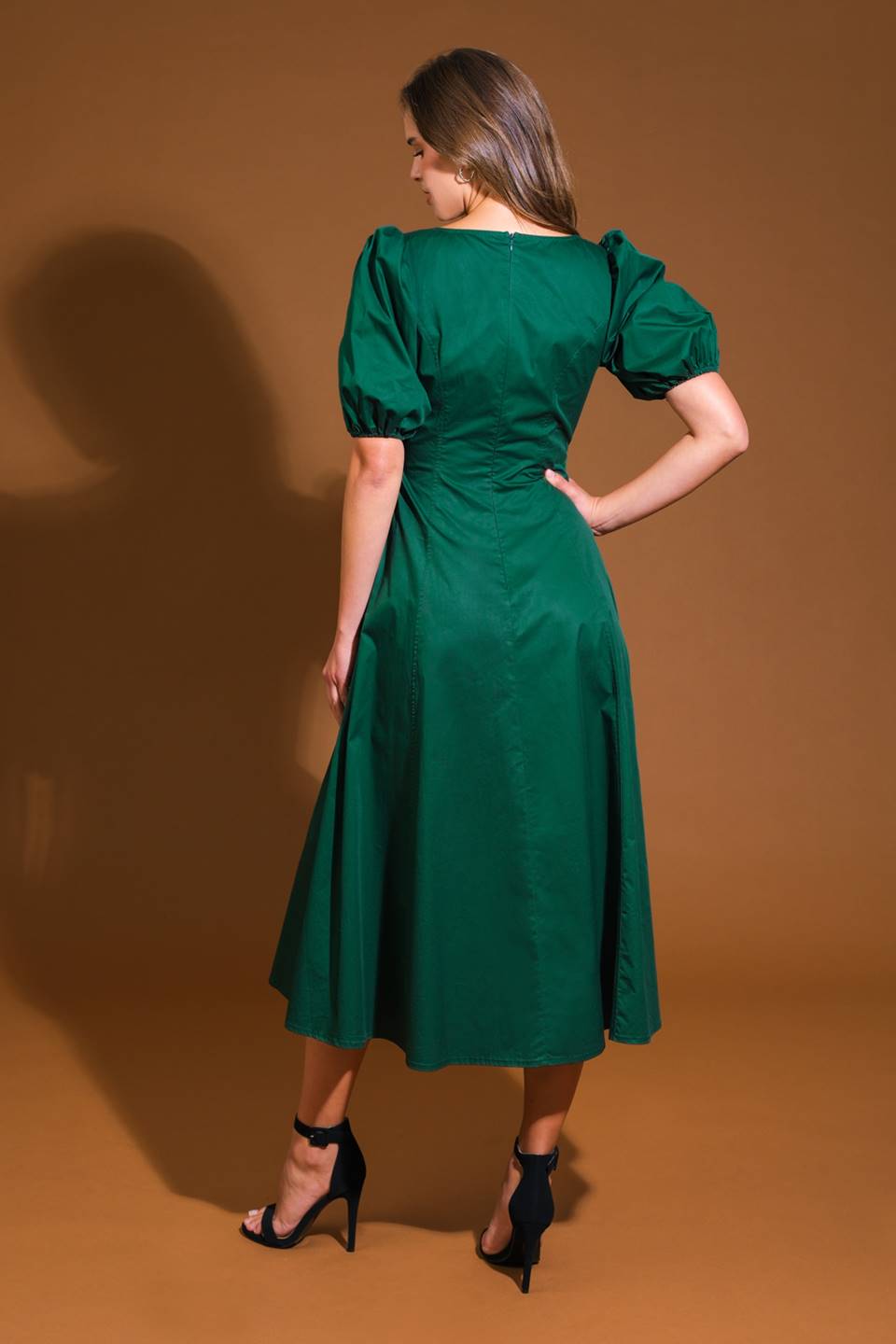 VESTIDO MIDI TECIDO COLORS OF MY HEART