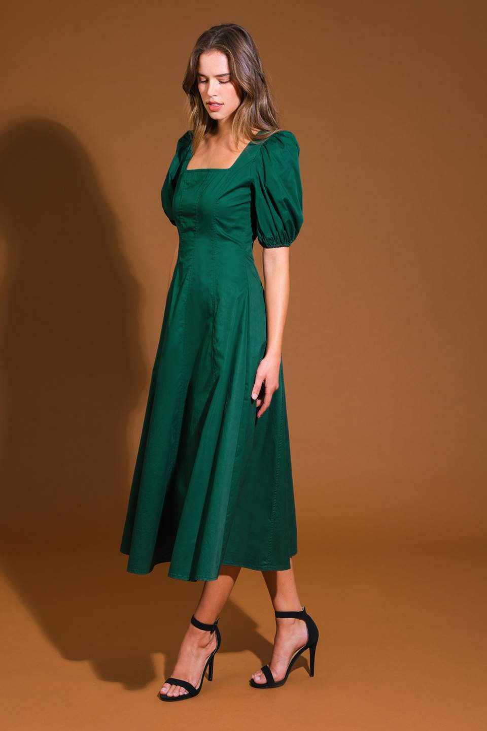 VESTIDO MIDI TECIDO COLORS OF MY HEART