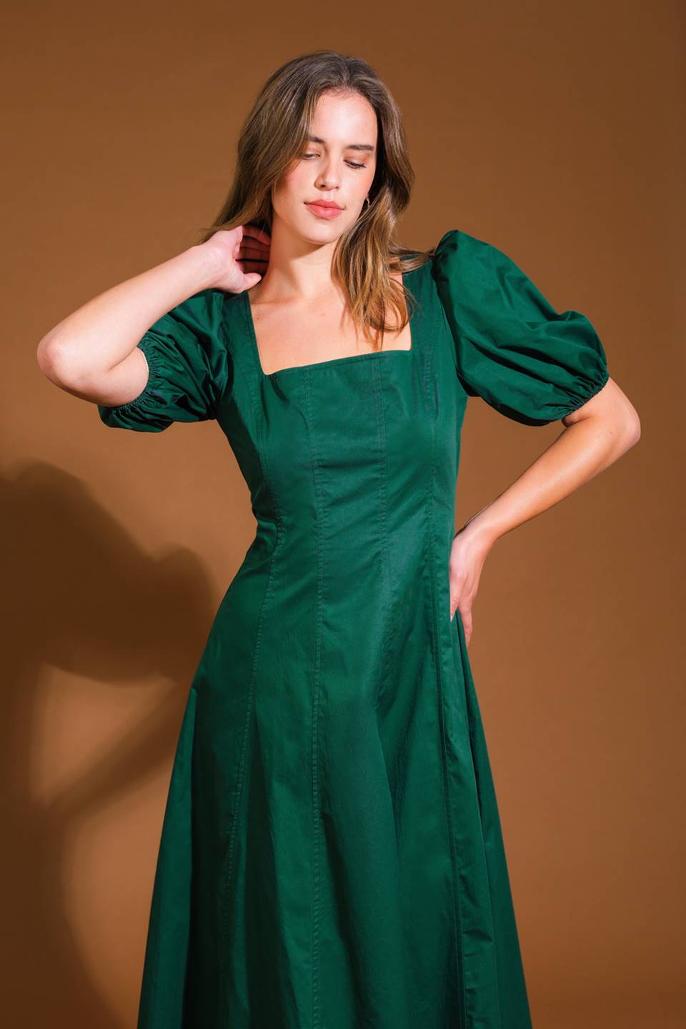 VESTIDO MIDI TECIDO COLORS OF MY HEART