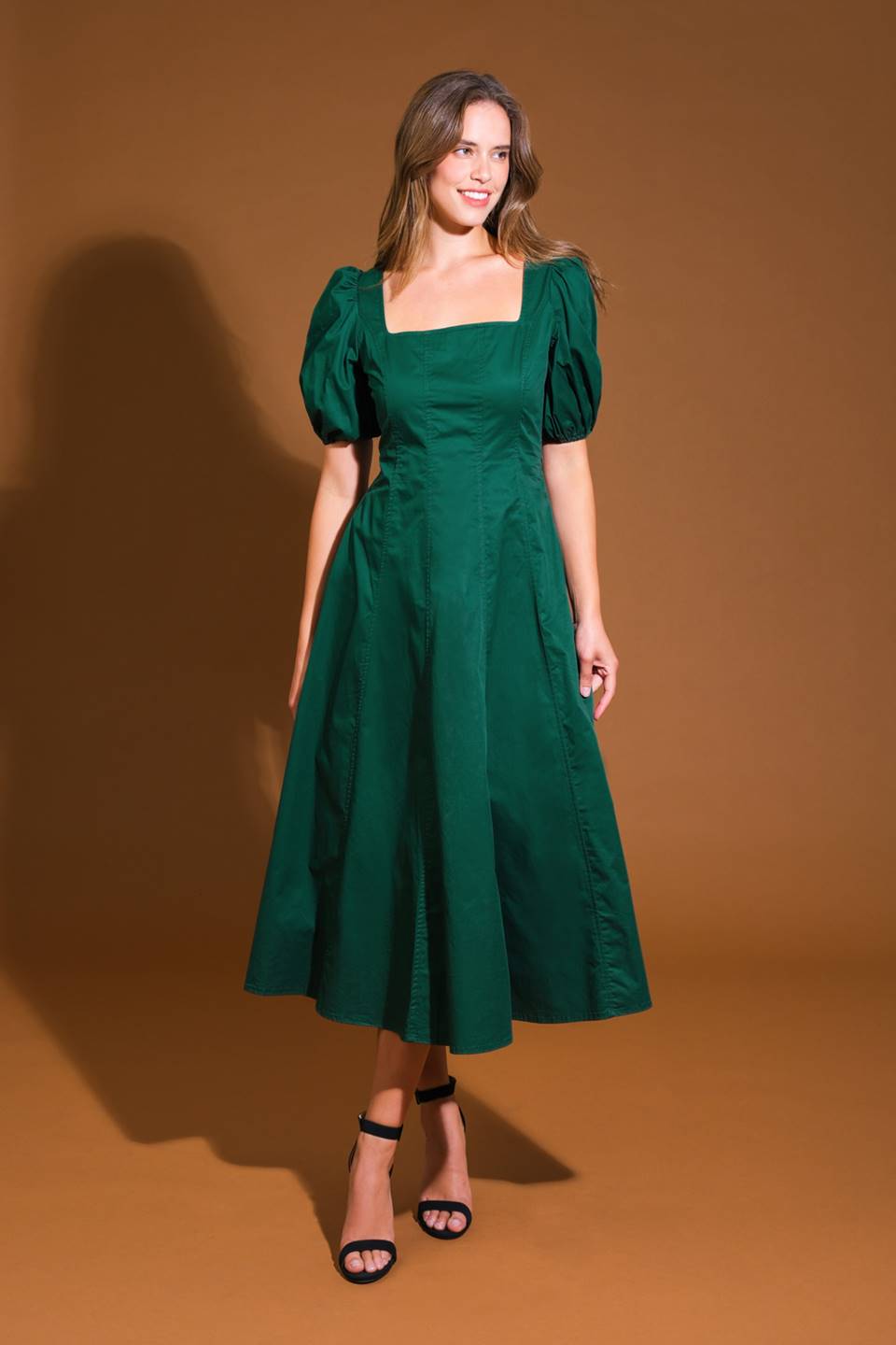 VESTIDO MIDI TECIDO COLORS OF MY HEART