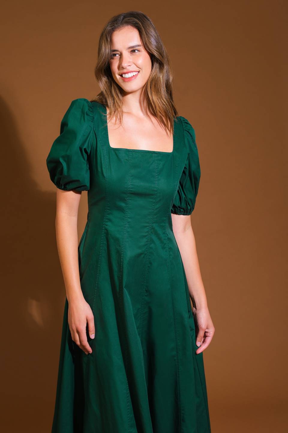 VESTIDO MIDI TECIDO COLORS OF MY HEART