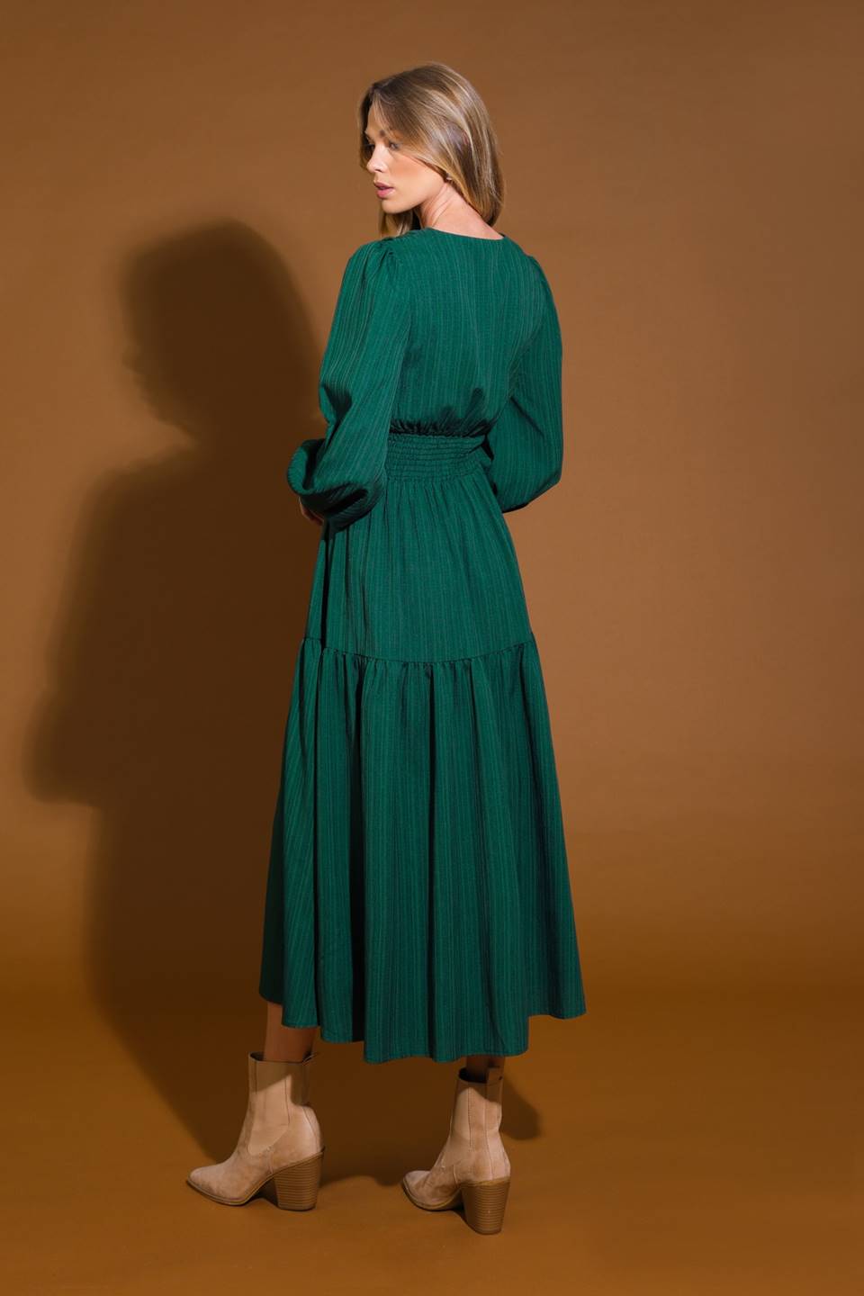 Vestido midi tejido de alta calidad