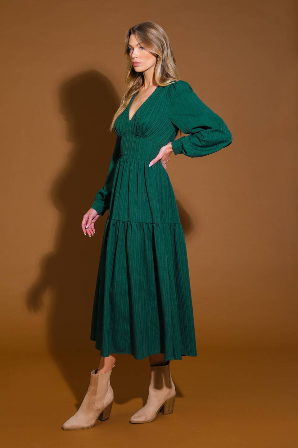 Vestido midi tejido de alta calidad