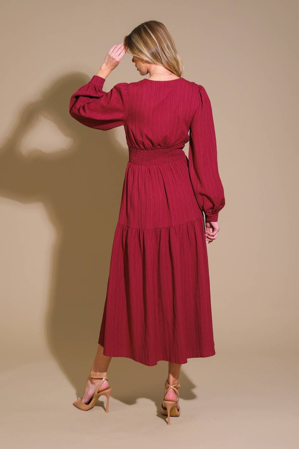 Vestido midi tejido de alta calidad