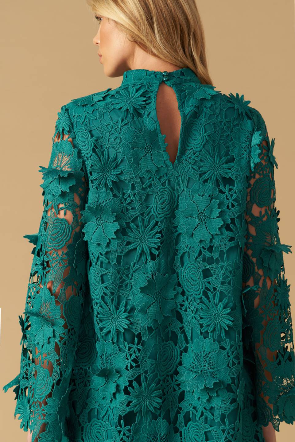 IN THE FLOW WOVEN LACE MINI DRESS - MaraFormigone