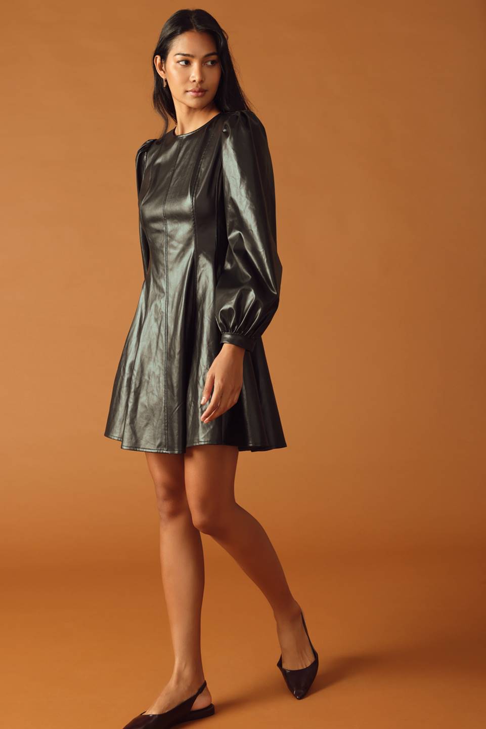 CHANGE OF PACE FAUX LEATHER MINI DRESS - MaraFormigone